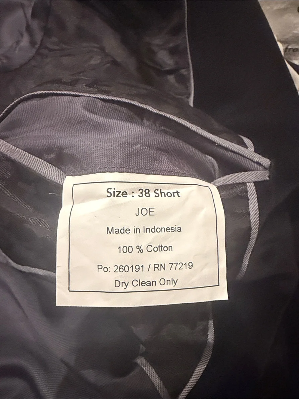 Men's Black Velvet Single-Button Coat